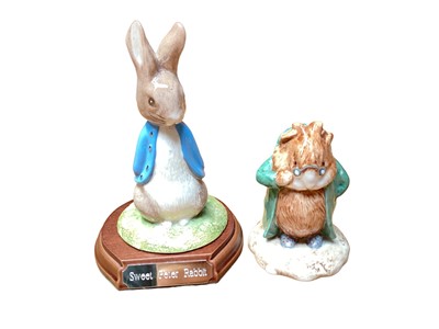 Lot 1290 - Beswick Beatrix Potter limited edition figure - Sweet Peter Rabbit P3888, together with another Beswick figure - The Head Gardener P4236, both boxed (2)