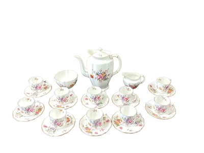 Lot 1292 - Royal Crown Derby "Derby Posies" coffee set - 23 pieces