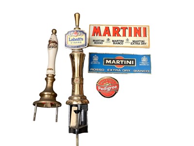 Lot 2647 - Collection of breweriana, including beer pumps and clips