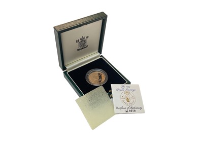 Lot 496 - G.B. - Gold proof Double Sovereign Elizabeth II 1994 (N.B. Boxed with Certificate of Authenticity) (1 coin)