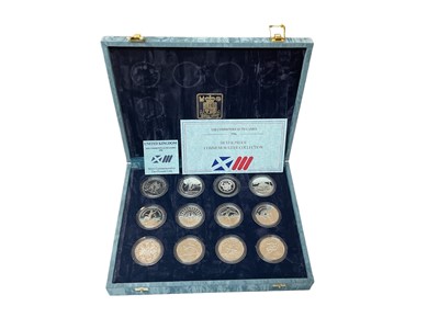 Lot 497 - World - Royal Mint silver Twelve coin proof set commemorating The XIII Commonwealth Games 1986 (N.B. Cased with Certificate of Authenticity) (1 coin set)