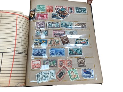 Lot 1473 - Stamps GB and World selection including First Day Covers, special handstamps, loose in packets ablum of cigarette and trade cards.