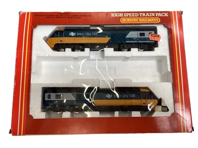 Lot 1788 - Railway Hornby BR Twin Railbus set R867, High Speed Train Pack R332 (No Coach), HST power/dummy cars R069, all boxed 93)