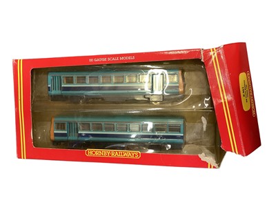 Lot 1788 - Railway Hornby BR Twin Railbus set R867, High Speed Train Pack R332 (No Coach), HST power/dummy cars R069, all boxed 93)