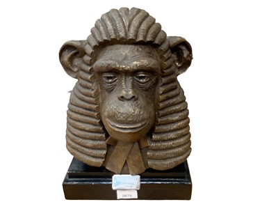 Lot 2670 - Contemporary resin bust - Lord Justice Primate, signed Kossoff, dated 2000