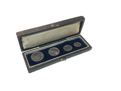 Lot 502 - G.B. - Victoria JH Maundy four coin set 1888 Toned EF (N.B. Within black Maundy coin case dated 1899) (1 coin set)