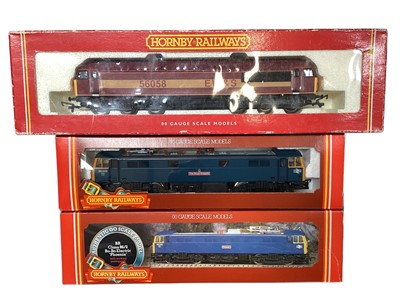 Lot 1793 - Railway selection of boxed Hornby Locomotives including R2075, R374, R360, BR Co-Co Diesel Electric (x2), plus two unboxed (8)