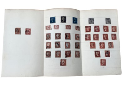 Lot 1478 - Stamps Collection in old Strand album, loose leaf folder including 1840 1d Black x 2, 1d imperfs,  1887 Jubilee 9d anf 10d mounted mint, engravings, early magazines.