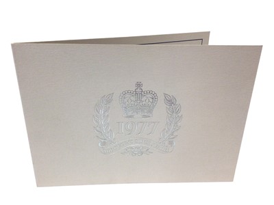 Lot 45 - H.M.Queen Elizabeth II and H.R.H. The Duke of Edinburgh, signed 1972 Christmas card with twin gilt embossed Royal Cyphers to cover, colour photograph of The Royal Family in a garden, signed in ink...