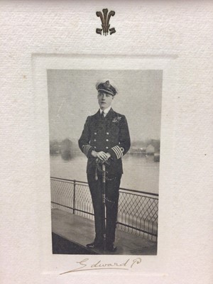 Lot 194 - H.R.H. Edward Prince of Wales signed presentation portrait photograph 1919