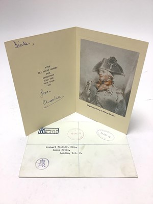 Lot 85 - H.R.H. Prince Charles Prince of Wales (now H.M. King Charles III) signed 1972 Christmas card