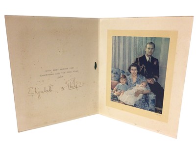 Lot 195 - The Princess Elizabeth 1950 Christmas card