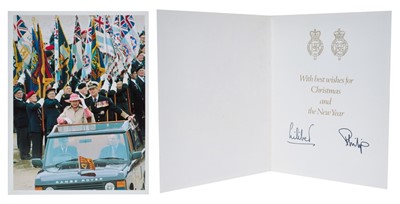 Lot 193 - H.M.Queen Elizabeth II and H.R.H. The Duke of Edinburgh rare Lilibet signed 1994 Christmas card