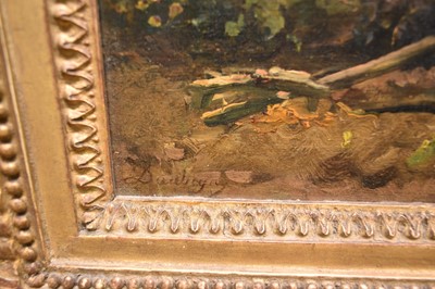 Lot 875 - Charles François Daubigny (1817-1878) oil on panel - Oxen at Rest