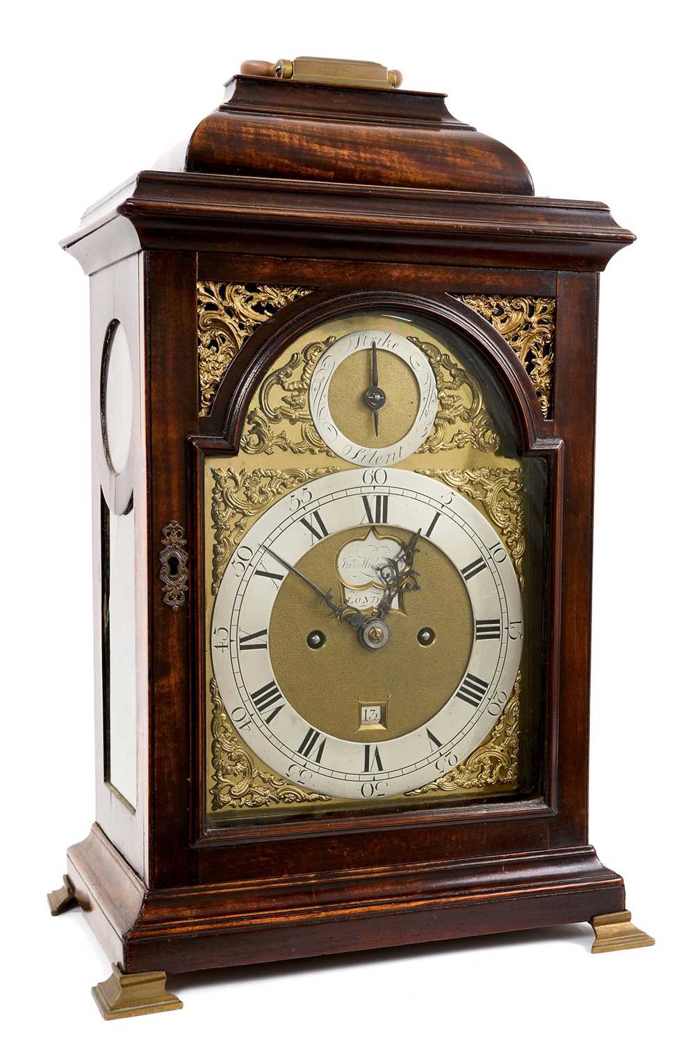 Lot 652 - George III bracket clock by Jonathan Midwinter of London