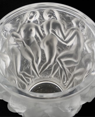 Lot 232 - Lalique Bacchantes vase, signed 'Lalique France' to base, 24.5cm high