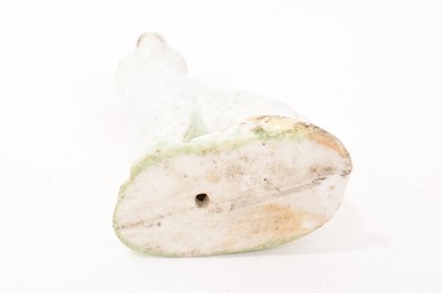Lot 8 - Continental porcelain model of a seated cat