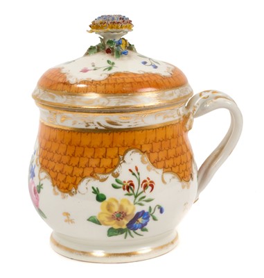 Lot 305 - Vienna chocolate cup and cover, circa 1800