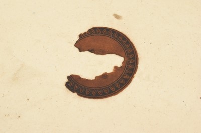 Lot 295 - Brown-Westhead, Moore and Co earthenware wall plaque, painted with two horses and birds, circa 1870, impressed mark