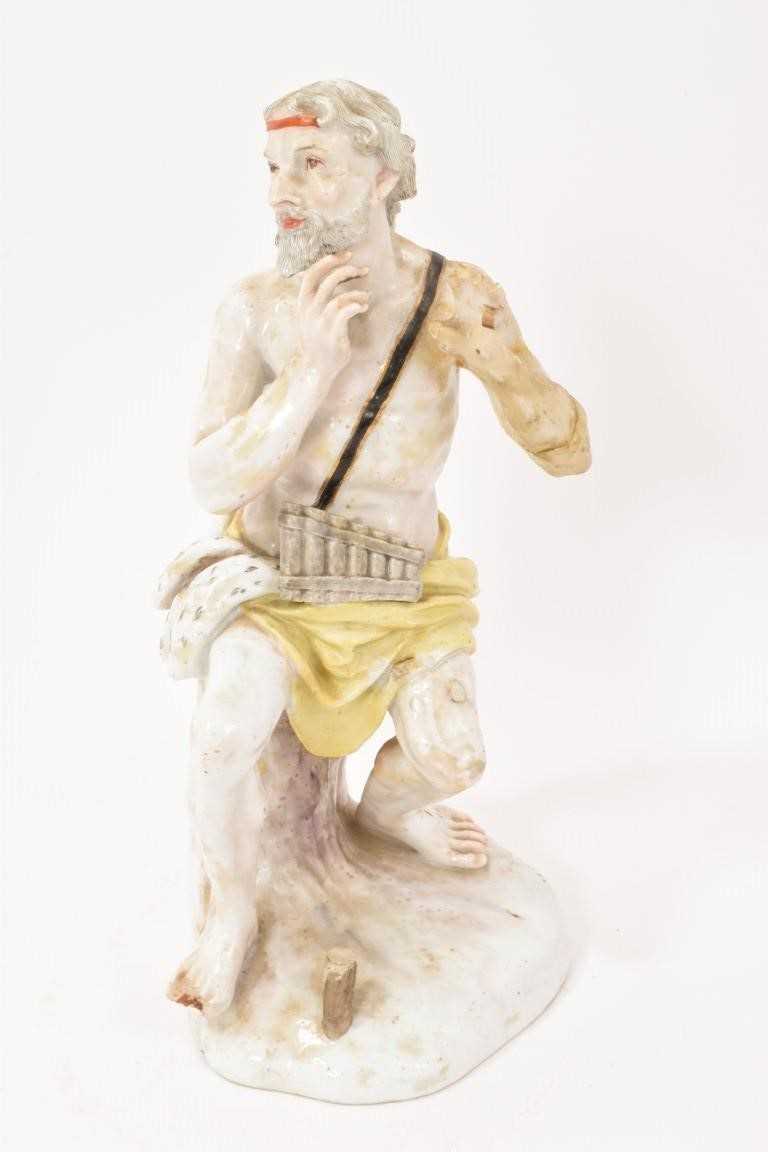 Lot 22 - Furstenberg figure of a man with a pipe, circa 1780