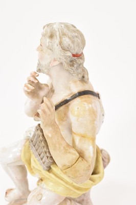 Lot 22 - Furstenberg figure of a man with a pipe, circa 1780