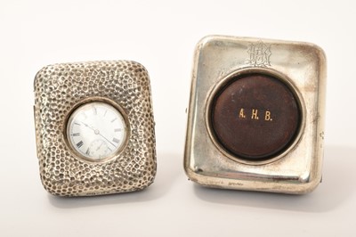 Lot 463 - Two silver watch cases