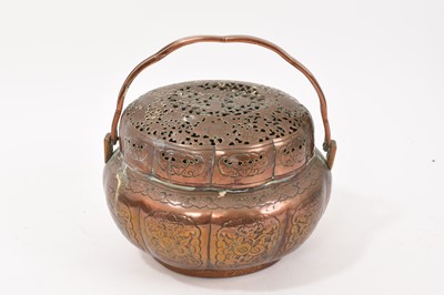 Lot 832 - Antique Chinese copper koro and cover