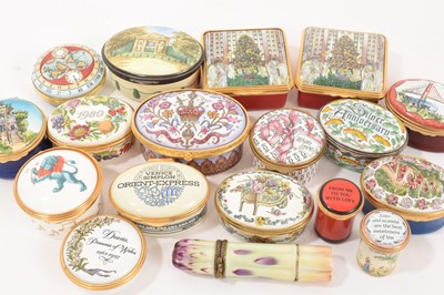 Lot 847 - Collection of Halcyon Days and similar enamel boxes