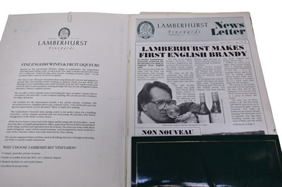 Lot 75 - Bottle of the first release English brandy Lamberhurst 35cl, bottle of House of Lords Finest Reserve Port 75cl. and a bottle of Sainsbury's Millenium Champagne Grand Cru Brut Vintage 1995. (3)