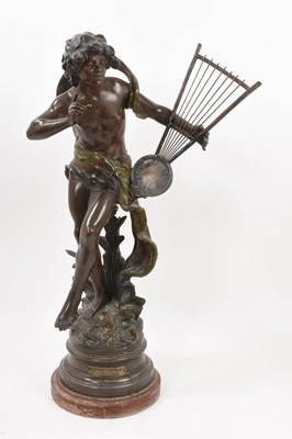 Lot 860 - Late 19th century French bronzed spelter sculpture