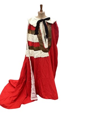 Lot 144 - The Rt.Hon.Lord Wraxall (1928-2001) fine Barons Parliamentary robe by Huntsman, Saville Row
