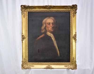 Lot 935 - English School, early 19th century, oil on canvas - Portrait of a Gentleman, 75cm x 62cm, in gilt frame