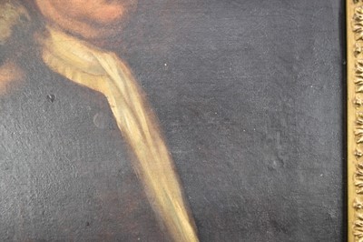 Lot 935 - English School, early 19th century, oil on canvas - Portrait of a Gentleman, 75cm x 62cm, in gilt frame