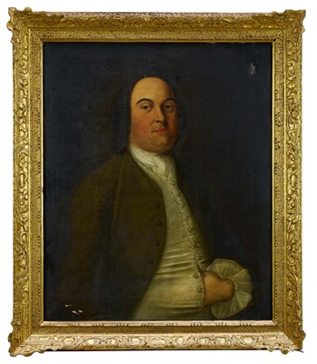 Lot 942 - English School, 18th century, oil on canvas - portrait of Sir Gilbert Blane of Blanefield, 75cm x 64cm, in carved gilt wood frame