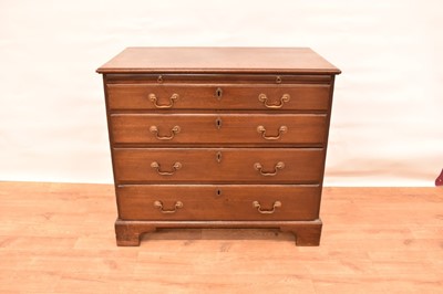 Lot 1100 - Good George II mahogany dressing chest