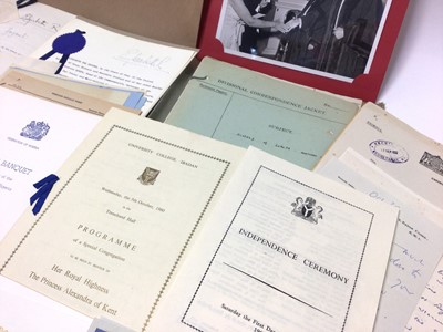 Lot 160 - Sir Peter Stallard, KCMG, CVO, MBE., (1915-1995) former soldier, Colonial administrator and Secretary to the Prime Minister of Nigeria leading up to Independance, Governor of British Honduras a...