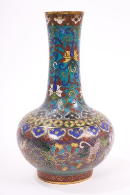 Lot 858 - Good quality 18th / 19th century Chinese cloisonne vase