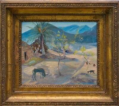 Lot 1059 - Attributed to Roger Fry (1866-1934) oil on board - Mediterranean Landscape, with signature 25.5cm x 30cm, in gilt frame Provenance: purchased in these Rooms by the vendor from the sale of the arti...