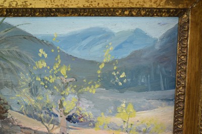 Lot 1059 - Attributed to Roger Fry (1866-1934) oil on board - Mediterranean Landscape, with signature 25.5cm x 30cm, in gilt frame Provenance: purchased in these Rooms by the vendor from the sale of the arti...