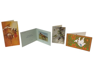 Lot 184 - H.R.H.Princess Anne The Princess Royal, four signed 1970s Christmas cards including  one also signed by Captain Mark Phillips (4)