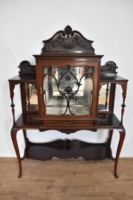 Lot 1252 - Early 20th century mahogany display cabinet