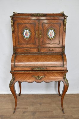 Lot 1268 - Good quality late 19th / early 20th century kingwood and gilt metal mounted bonheur de jour