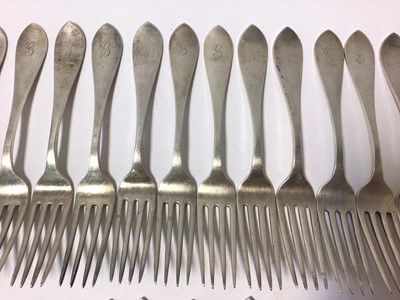 Lot 440 - American Sterling silver canteen of cutlery and flatware, approximately 106oz.