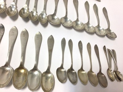 Lot 440 - American Sterling silver canteen of cutlery and flatware, approximately 106oz.