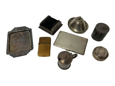 Lot 1667 - Silver and vertu items