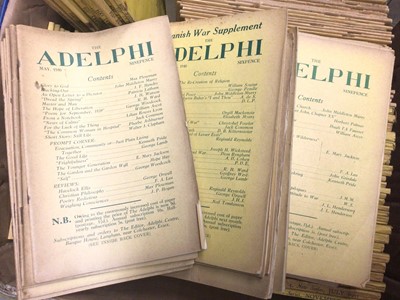 Lot 893 - Extensige run of Adelphi magazine.