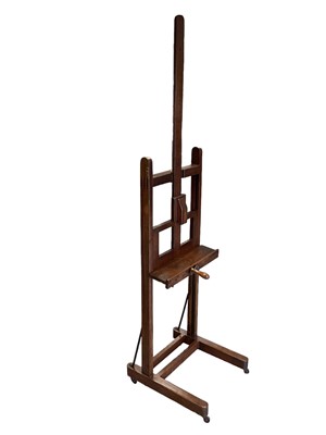 Lot 1286 - Late 19th / early 20th century oak easel