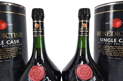 Lot 81 - Two bottles, Benedictine Single Cask Very Fine Dry Liqueur, 43% vol, 1 litre, in orignal card tubes