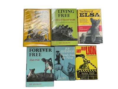 Lot 902 - Joy Adamson - Born Free, 1960 first edition and five others