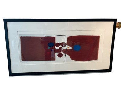 Lot 205 - After Victor Pasmore (1908-1998) photo-lithograph, numbered from an edition of 250, image 24 x 67cm, glazed frame